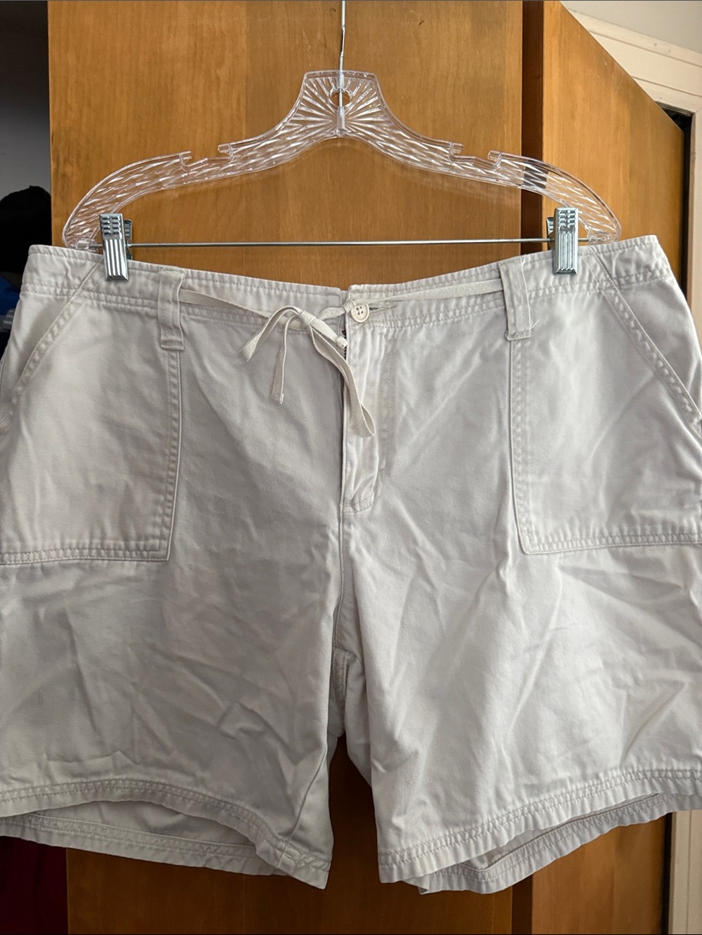 Venezia Light Gray Casual Drawstring Shorts
